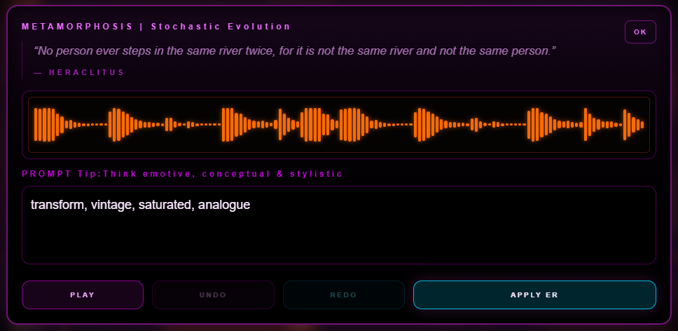 INFINITUM reimagine AI tool